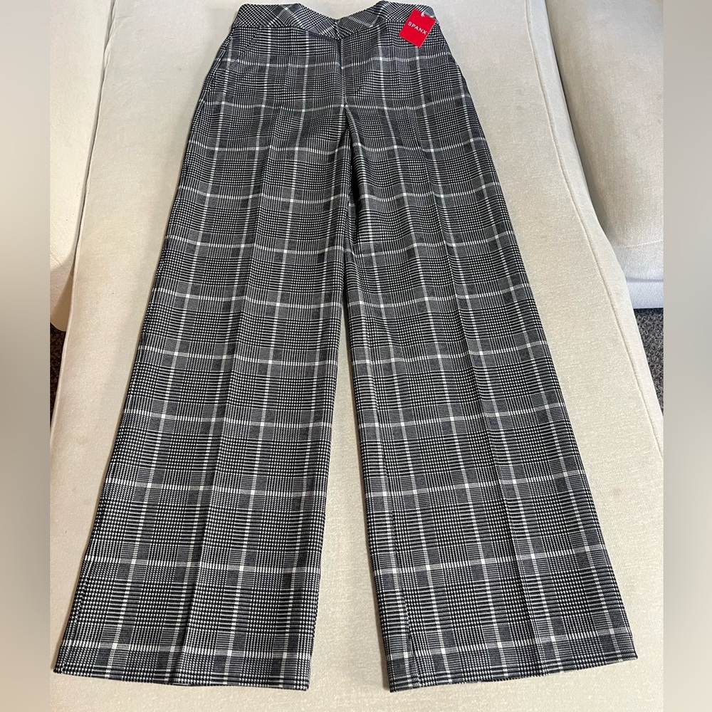 The Perfect Pant, Wide Leg in Classic Plaid Jacquard